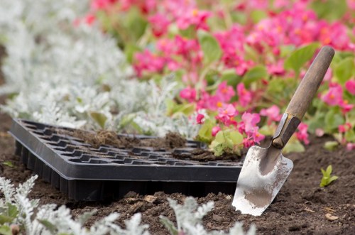 Low-carbon van used for sustainable gardening transport